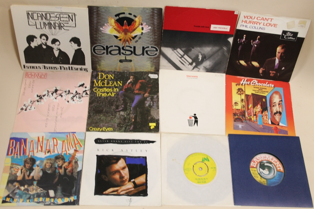 A QUANTITY OF MOSTLY 1980'S ERA 45 RPM 7" SINGLE RECORDS, to include The B-52's, Tubeway Army, Snif - Image 6 of 18