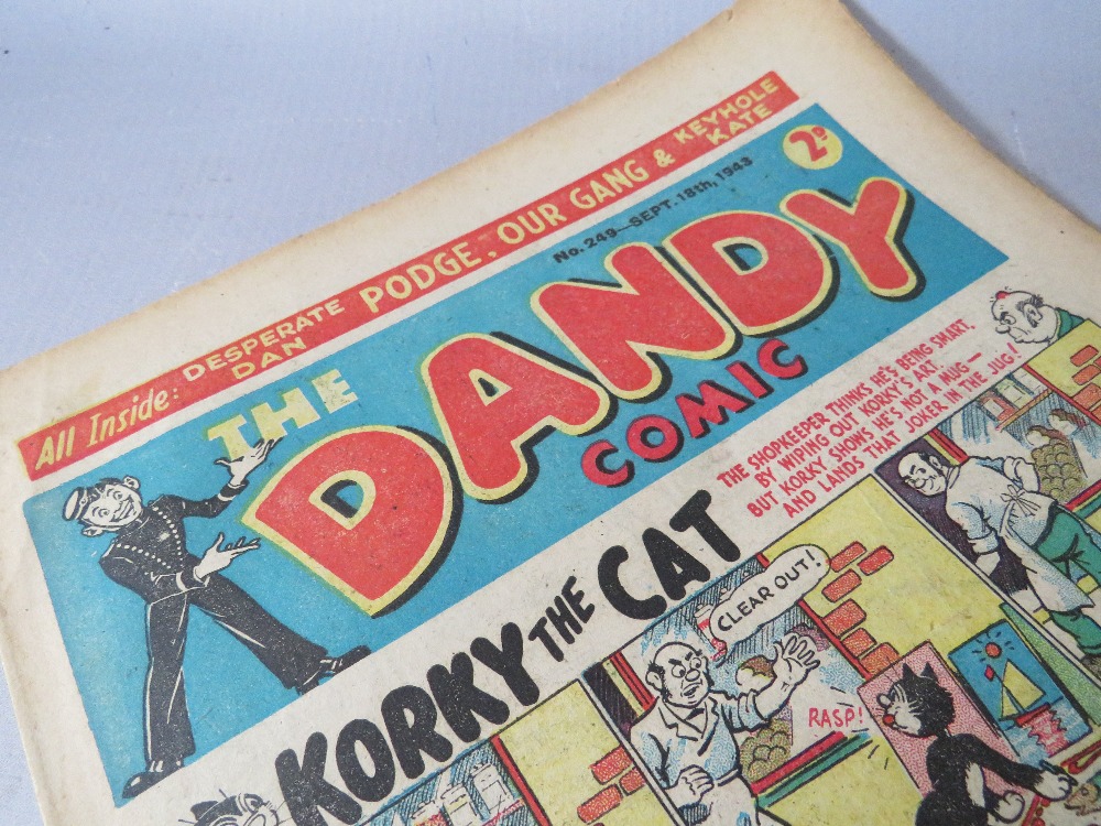 A COLLECTION OF VINTAGE COMICS, to include three 1943 Dandy comics, and a 1946 Beano, together with - Image 2 of 11