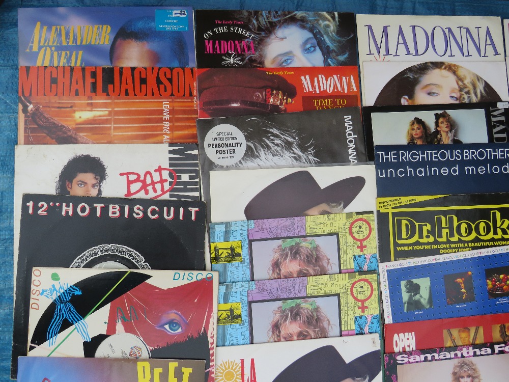 A COLLECTION OF MOSTLY 12" SINGLE RECORDS, various years of issue, artists include Madonna, Madness - Image 2 of 10