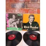 AN ELVIS PRESLEY ROCK 'N' ROLL LP RECORD, HMV CLP1093, 2XAV.255 / 2XAV.256. together with Elvis Pre