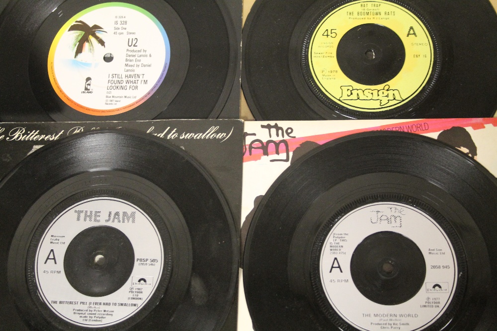 TWO CASES OF MOSTLY 1980'S ERA 45 RPM 7" SINGLE RECORDS ETC., to include UB40, Iron Maiden, Ian - Image 5 of 12