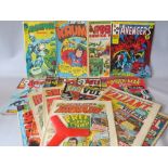 A SELECTION OF VINTAGE MARVEL COMIC BOOKS, to include Planet Of The Apes, The titans, The Superhero