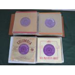 TWO FOLDERS CONTAINING A COLLECTION OF 1950S & 1960S 7" SINGLE RECORDS, comprising of a collection