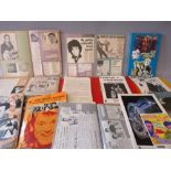 A COLLECTION OF MOSTLY VINTAGE MUSIC ARTIST RELATED SCRAP BOOKS, to include artists such as Blondie