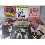 A SELECTION OF ROCK N ROLL 10" LP RECORDS, comprising Gene Vincent, Elvis Presley, Shakin Stevens,