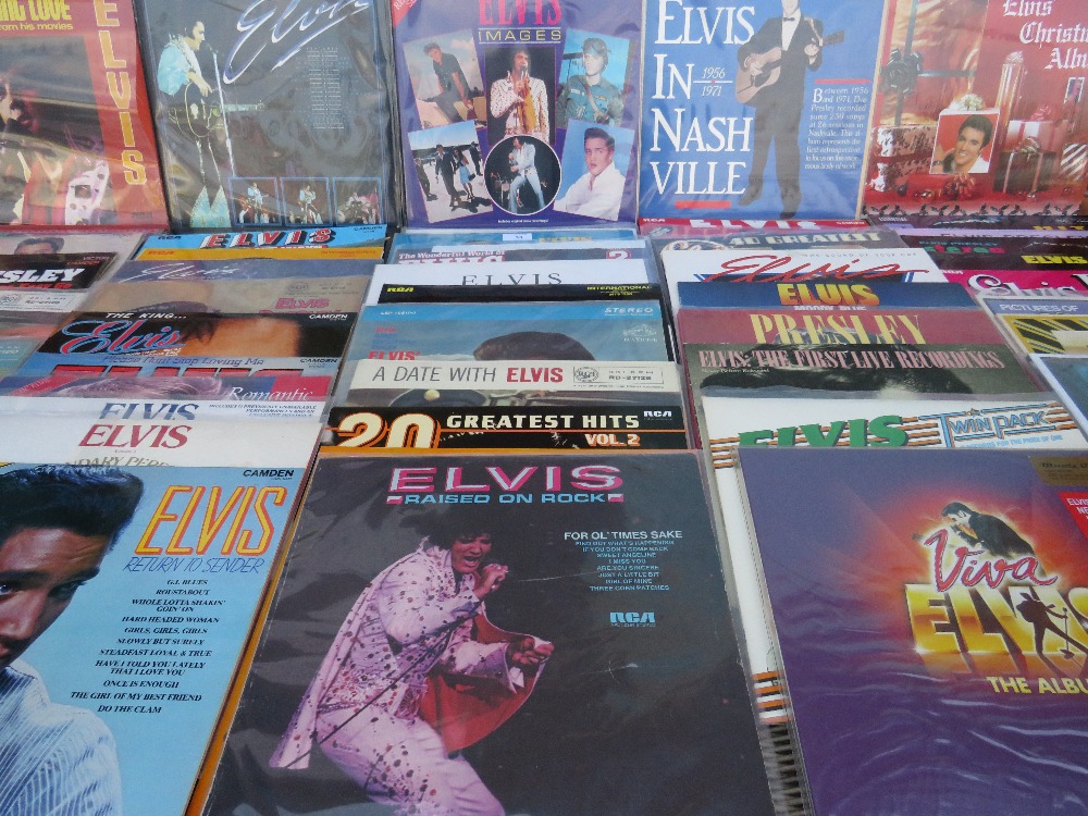 A COLLECTION OF APPROXIMATELY 65 ELVIS PRESLEY LP RECORDS, containing some duplicate titles