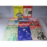 A COLLECTION OF VINTAGE AND MODERN ROCK AND ROLL SHEET MUSIC, comprising Elvis Presley, Bill Haley