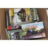 A LARGE QUANTITY OF RAILWAY INTEREST BOOKS, DVDS AND PICTURES