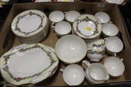 A TRAY OF CROWN STAFFORDSHIRE 708431 CHINA