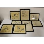 A SELECTION OF FRAMED AND GLAZED PRINTS OF CHILDREN TO INCLUDE HOCKNALL EXAMPLES