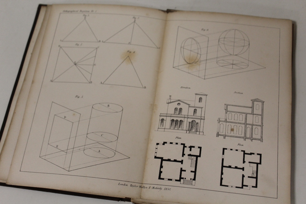 AN ANTIQUE BOOK OF PERSPECTIVE PLATES TOGETHER WITH A FRANK REYNOLDS BOOK OF HUMOROUS DRAWINGS FOR - Image 4 of 6