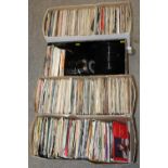 FOUR BOXES OF 7" SINGLES RECORDS
