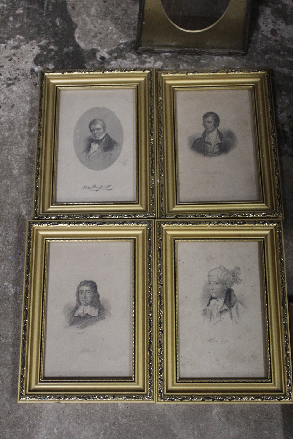 A SMALL TRAY OF PICTURES TO INCLUDE PORTRAIT ENGRAVINGS, FRAMES ETC. - Image 3 of 3