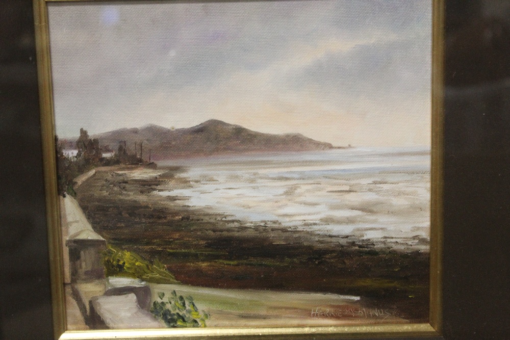 HARRY McMANUS (XX) IRISH SCHOOL. 'Evening Sky, Howth Head, Dublin', see verso, signed lower right, - Image 4 of 5