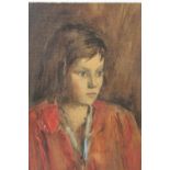 MAURICE FEILD (1905-1988). An impressionist portrait study of a young girl. Unsigned, see studio