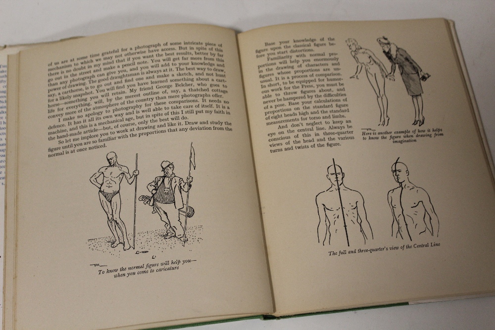 AN ANTIQUE BOOK OF PERSPECTIVE PLATES TOGETHER WITH A FRANK REYNOLDS BOOK OF HUMOROUS DRAWINGS FOR - Image 3 of 6
