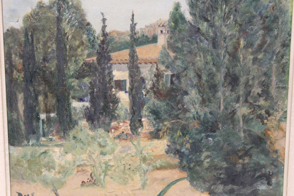 AFTER MARCEL DYF (1899-1985). French school, an impressionist continental villa garden scene. - Image 2 of 4