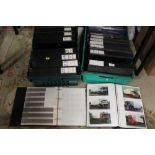 TWO TRAYS OF FOLDERS CONTAINING LORRY IMAGES BOTH PHOTOGRAPHS AND NEGATIVES