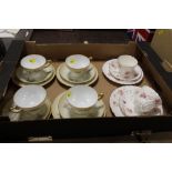 FOUR ROSENTHAL CHINA TRIOS TOGETHER WITH TWO VINTAGE AYNSLEY TRIOS (6)