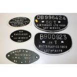 A COLLECTION OF CAST METAL RAILWAY INTEREST PLAQUES
