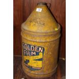 A VINTAGE GOLDEN FILM LUBRICANT OIL CAN