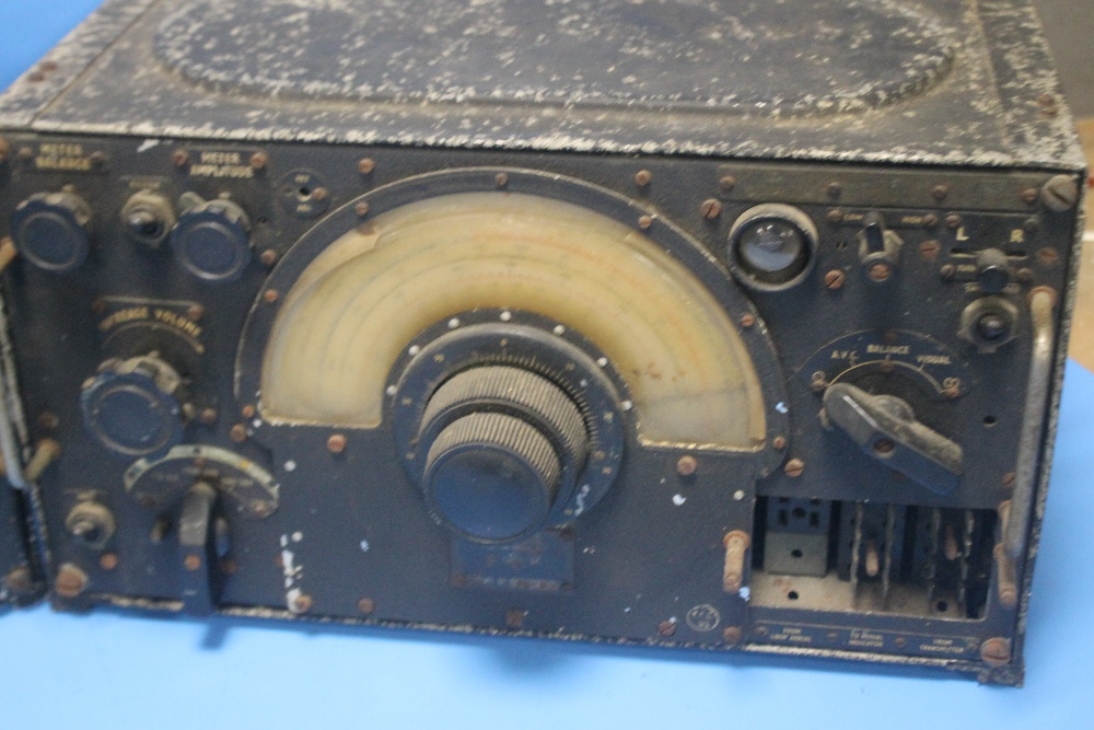 A PAIR OF WWII RAF LANCASTER BOMBER RADIO RECEIVERS in steel cases - Image 3 of 3