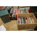 FOLIO SOCIETY - TWO BOXES OF MISCELLANEOUS BOOKS including (40) together with a four volume set