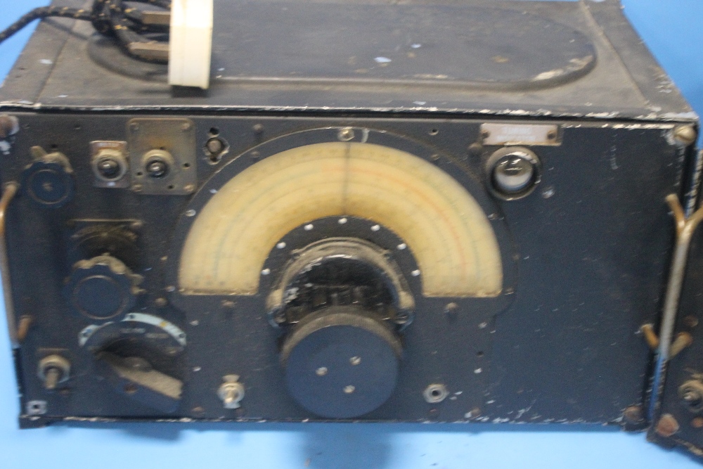 A PAIR OF WWII RAF LANCASTER BOMBER RADIO RECEIVERS in steel cases - Image 2 of 3