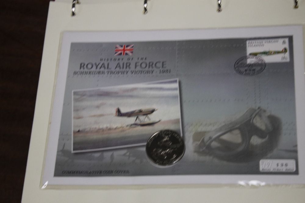 RAF AND MILITARY INTEREST COVERS IN ALBUMS to include Battle of Britain, History of the RAF, Sir - Image 2 of 5
