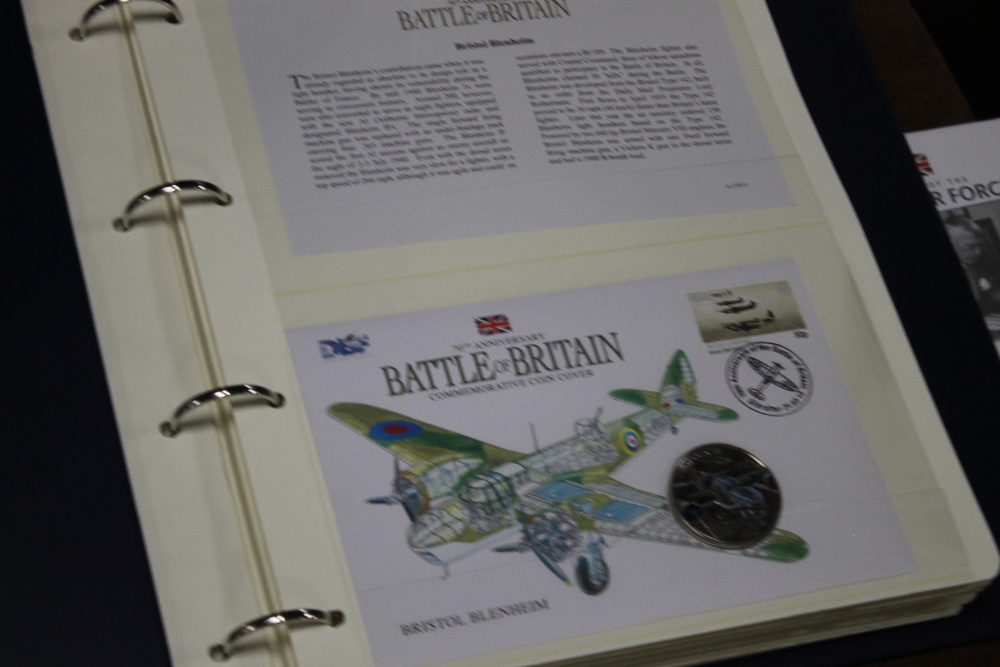 RAF AND MILITARY INTEREST COVERS IN ALBUMS to include Battle of Britain, History of the RAF, Sir - Image 5 of 5