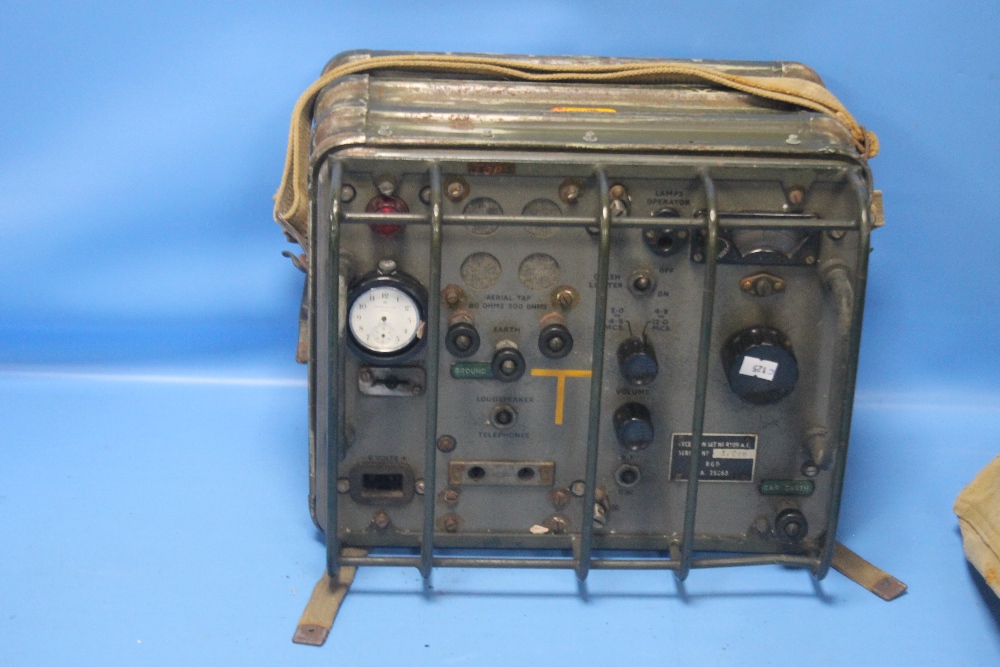 A RECEIVER R109AT RECEPTION SET, WWII military radio communications receiver with canvas cover