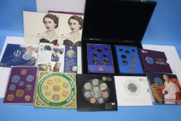 A COLLECTION OF COMMEMORATIVE COINS, Royal Mint Proof Sets and uncirculated sets, to include proof