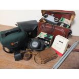 A COLLECTION OF VINTAGE CAMERAS AND PHOTOGRAPHIC ACCESSORIES ETC., a Pentax Asahi Spotmatic,