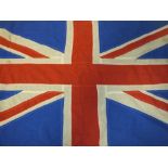 A VINTAGE UNION JACK FLAG, approx 64 x 135 cm, A/F