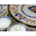 St Mary's Abbey - A LARGE QUANTITY OF MINTONS 'LYRE' 8667 PATTERN VICTORIAN DINNERWARE, to include