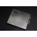 A HALLMARKED SILVER CIGARETTE CASE BY R N HOLLINGS & CO - BIRMINGHAM 1947, approx weight 137g, W