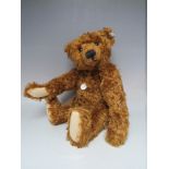 A STEIFF LIMITED EDITION MOHAIR 'TEDDYBEAR 1902 REDBROWN 50', number 3133 of 6000, button in ear,