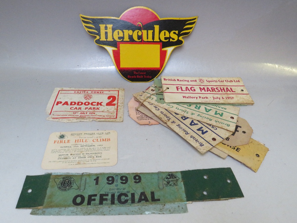 A QUANTITY OF CARDED AUTOMOBILIA, to include a Young point of sale counter display, two wall - Image 6 of 6