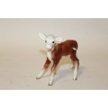 A LARGE BESWICK HEREFORD CALF FIGURE, facing left