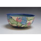 CLARICE CLIFF, hand painted bowl 'Fantasque', 'Bizarre' see base, H 8 cm, width at top 19 cm,