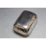 A CHINESE SILVER SOAP BOX, carrying two makers stamps to the interior, approx weight 165g, W 8.5 cm
