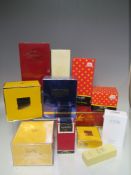 A SELECTION OF MAINLY LADIES FRAGRANCES AND BODY LOTIONS ETC., to include 200 ml BVLGARI Pour