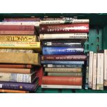 THREE TRAYS OF ASSORTED BOOKS, to include antique reference books, tour guides and a selection of
