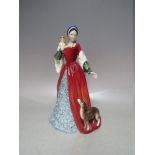 A ROYAL DOULTON LIMITED EDITION 'ANNE BOLYN' - HN3232, number 5176 of 9500, H 22 cm