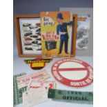 A QUANTITY OF CARDED AUTOMOBILIA, to include a Young point of sale counter display, two wall