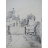J.M. DELBOS (XX). A study of a country house 'Beast Hill' Uppingham. Signed and dated 1919 lower
