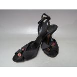 A SELECTION OF LADIES DESIGNER SANDALS ETC., to include a pair of Moschino 'Lipstick' sandals, EU