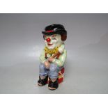 A ROYAL DOULTON LIMITED EDITION 'THE CLOWN' TOBY JUG - D6935, number 1660 of 3000, H 13 cm