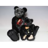 A CHARLIE BEARS ISABELLE LEE COLLECTION 'LOCKIE' BEAR, approx H 49 cm, together with a smaller 'Tom'