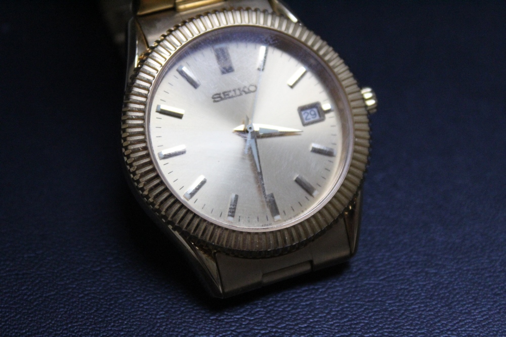 A SEIKO DATE WRIST WATCH, Dia 4 cm - Image 2 of 3